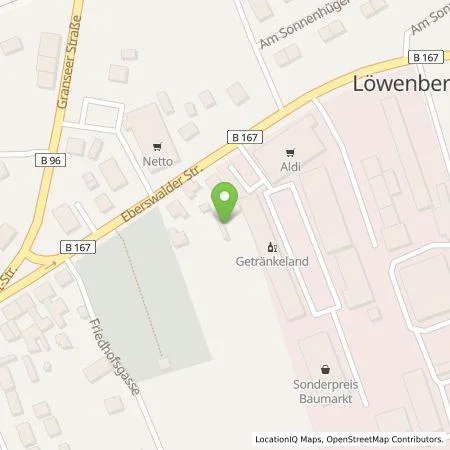 Standortübersicht der Tankstelle EnBW mobility+ AG und Co.KG in 16775 Löwenberger Land