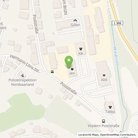 Standortübersicht der Tankstelle EnBW mobility+ AG und Co.KG in 66687 Wadern