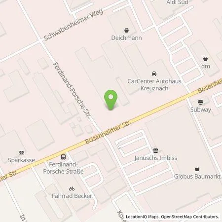 Standortübersicht der Tankstelle EnBW mobility+ AG und Co.KG in 55543 Bad Kreuznach