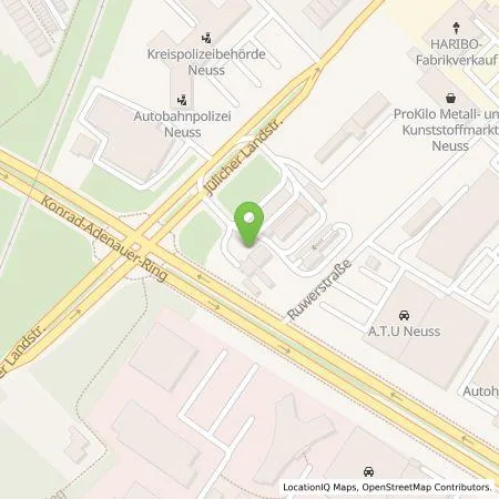 Standortübersicht der Tankstelle EnBW mobility+ AG und Co.KG in 41464 Neuss