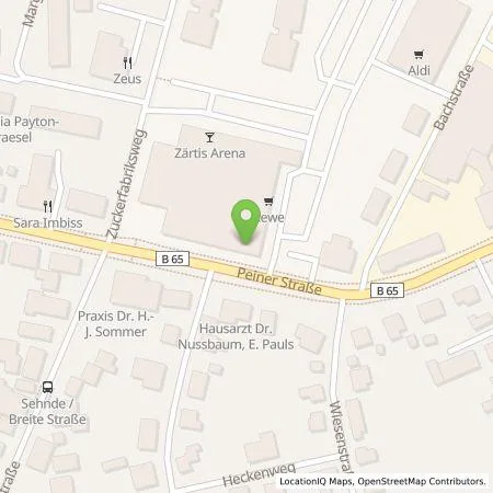 Standortübersicht der Tankstelle EnBW mobility+ AG und Co.KG in 31319 Sehnde