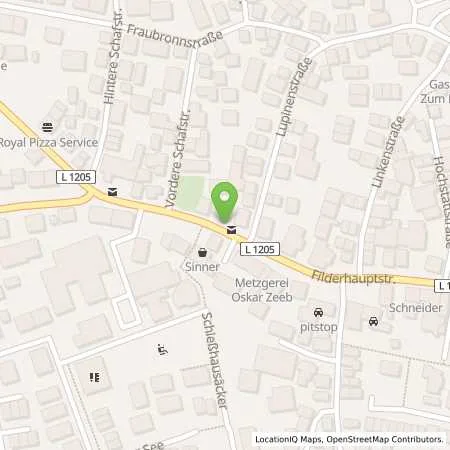 Standortübersicht der Tankstelle Stadtwerke Stuttgart GmbH in 70599 Stuttgart