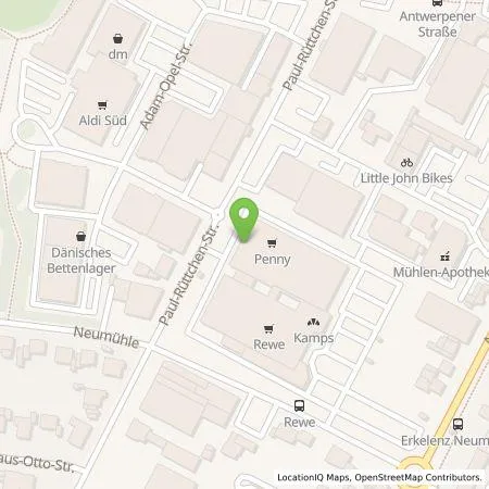 Standortübersicht der Tankstelle EnBW mobility+ AG und Co.KG in 41812 Erkelenz