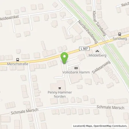 Standortübersicht der Tankstelle EnBW mobility+ AG und Co.KG in 59065 Hamm