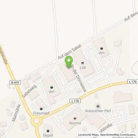 Standortübersicht der Tankstelle EnBW mobility+ AG und Co.KG in 66706 Perl