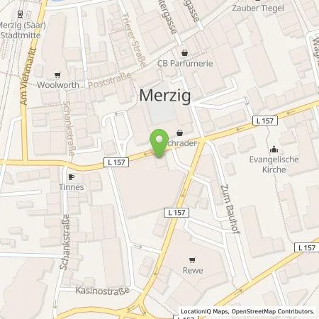 Standortübersicht der Tankstelle EnBW mobility+ AG und Co.KG in 66663 Merzig