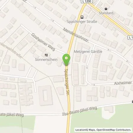 Standortübersicht der Tankstelle EnBW mobility+ AG und Co.KG in 70619 Stuttgart