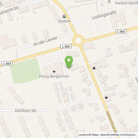 Standortübersicht der Tankstelle EnBW mobility+ AG und Co.KG in 59192 Bergkamen