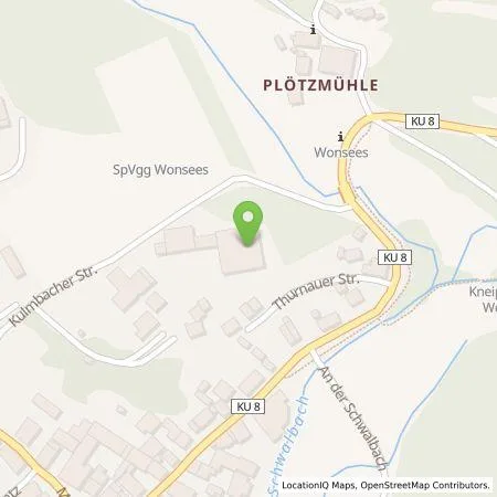 Standortübersicht der Tankstelle N-ERGIE Aktiengesellschaft in 96197 Wonsees