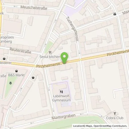 Standortübersicht der Tankstelle N-ERGIE Aktiengesellschaft in 90408 Nürnberg