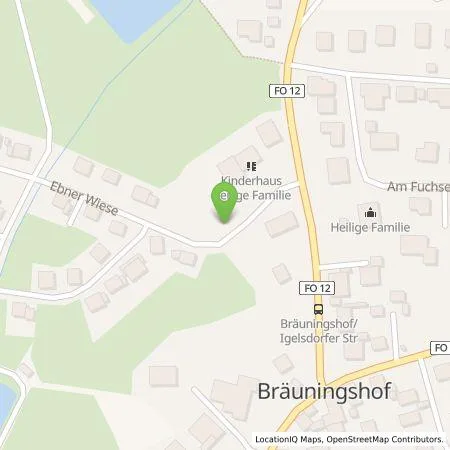 Standortübersicht der Tankstelle Stadtwerke Forchheim GmbH in 91094 Langensendelbach