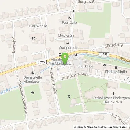 Standortübersicht der Tankstelle Westfalen Weser Ladeservice GmbH in 33184 Altenbeken