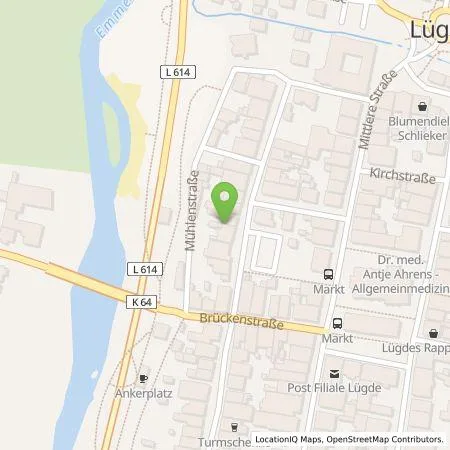 Standortübersicht der Tankstelle Westfalen Weser Ladeservice GmbH in 32676 Lügde