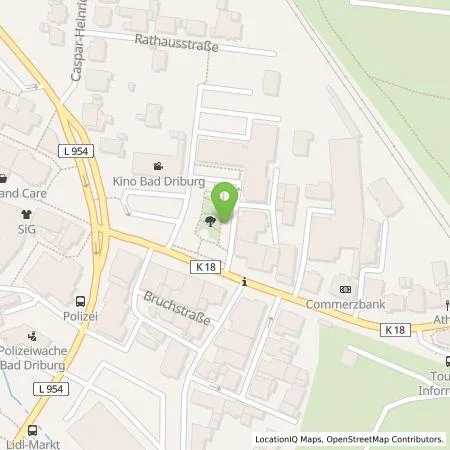 Standortübersicht der Tankstelle Westfalen Weser Ladeservice GmbH in 33014 Bad Driburg