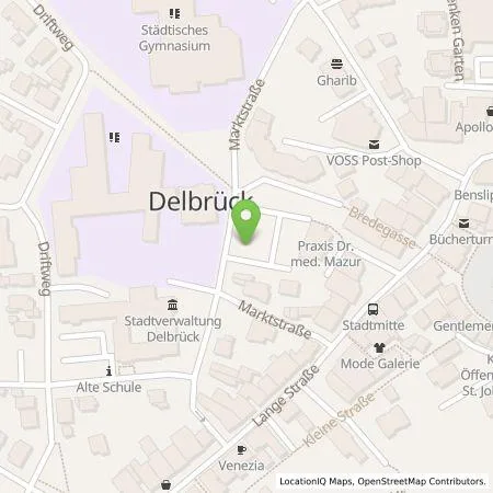 Standortübersicht der Tankstelle Westfalen Weser Ladeservice GmbH in 33129 Delbrück