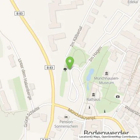 Standortübersicht der Tankstelle Westfalen Weser Ladeservice GmbH in 37619 Bodenwerder