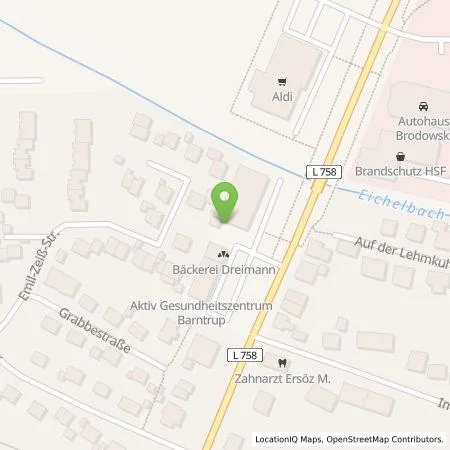 Standortübersicht der Tankstelle Westfalen Weser Ladeservice GmbH in 33014 Bad Driburg