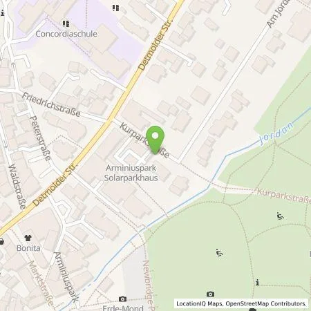 Standortübersicht der Tankstelle Westfalen Weser Ladeservice GmbH in 33175 Bad Lippspringe