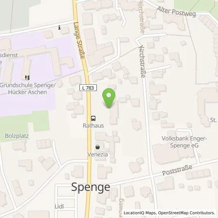 Standortübersicht der Tankstelle Westfalen Weser Ladeservice GmbH in 32139 Spenge