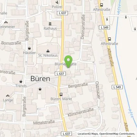 Standortübersicht der Tankstelle Westfalen Weser Ladeservice GmbH in 33142 Büren