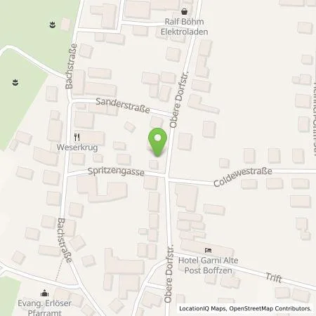 Standortübersicht der Tankstelle Westfalen Weser Ladeservice GmbH in 37691 Boffzen