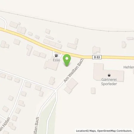 Standortübersicht der Tankstelle Westfalen Weser Ladeservice GmbH in 37620 Halle