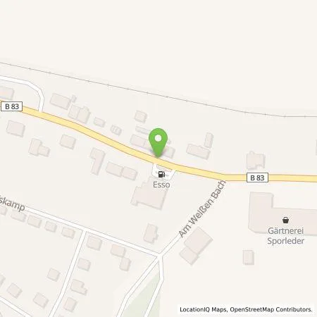 Standortübersicht der Tankstelle Westfalen Weser Ladeservice GmbH in 37619 Hehlen