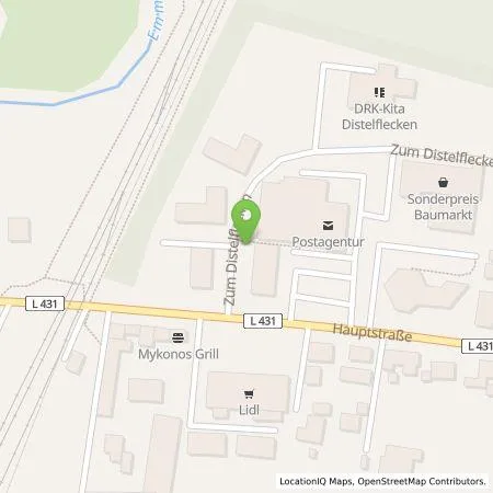 Standortübersicht der Tankstelle Westfalen Weser Ladeservice GmbH in 31860 Emmerthal