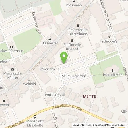 Standortübersicht der Tankstelle Westfalen Weser Ladeservice GmbH in 32257 Bünde