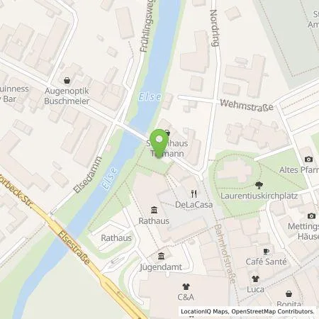 Standortübersicht der Tankstelle Westfalen Weser Ladeservice GmbH in 32257 Bünde