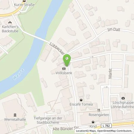 Standortübersicht der Tankstelle Westfalen Weser Ladeservice GmbH in 32584 Löhne