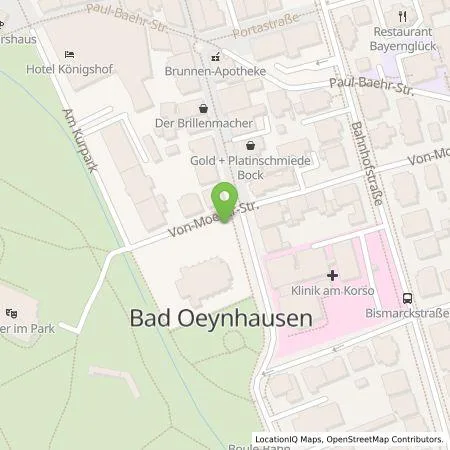 Standortübersicht der Tankstelle Westfalen Weser Ladeservice GmbH in 32545 Bad Oeynhausen