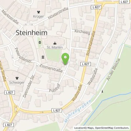 Standortübersicht der Tankstelle Westfalen Weser Ladeservice GmbH in 32839 Steinheim