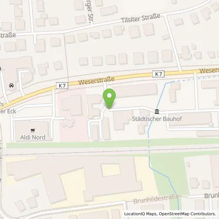 Standortübersicht der Tankstelle Westfalen Weser Ladeservice GmbH in 32545 Bad Oeynhausen