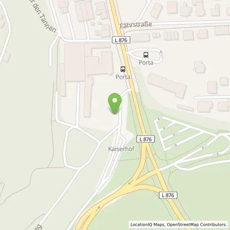 Standortübersicht der Tankstelle Westfalen Weser Ladeservice GmbH in 32457 Porta Westfalica