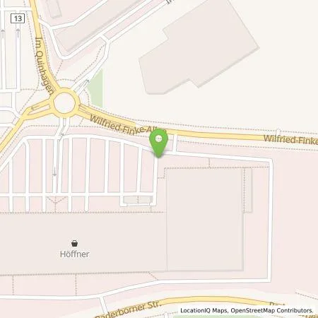 Standortübersicht der Tankstelle Westfalen Weser Ladeservice GmbH in 33104 Paderborn