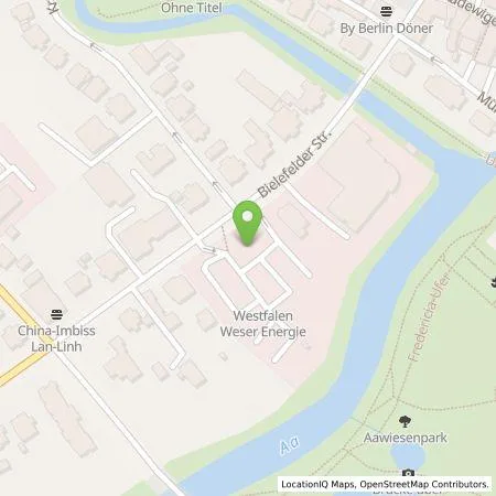 Standortübersicht der Tankstelle Westfalen Weser Ladeservice GmbH in 32049 Herford