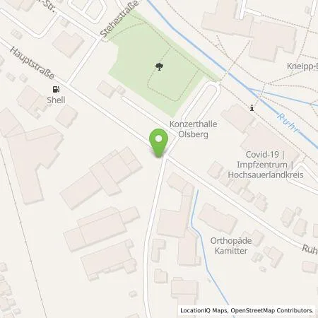 Standortübersicht der Tankstelle Westfalen Weser Ladeservice GmbH in 59939 Olsberg