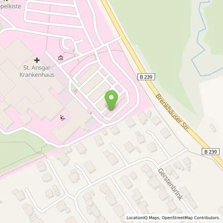 Standortübersicht der Tankstelle Westfalen Weser Ladeservice GmbH in 37671 Höxter