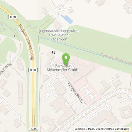 Standortübersicht der Tankstelle Westfalen Weser Ladeservice GmbH in 33100 Paderborn