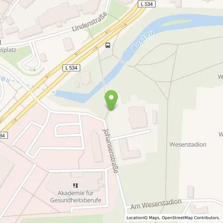 Standortübersicht der Tankstelle Westfalen Weser Ladeservice GmbH in 32423 Minden