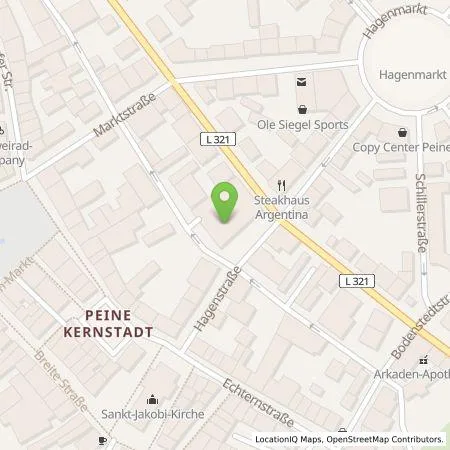 Standortübersicht der Tankstelle Stadtwerke Peine GmbH in 31224 Peine