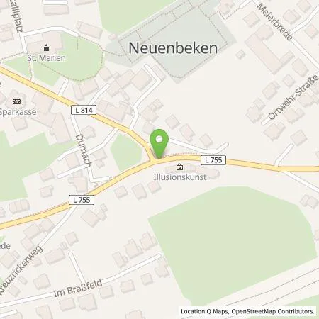 Standortübersicht der Tankstelle Westfalen Weser Ladeservice GmbH in 33100 Paderborn