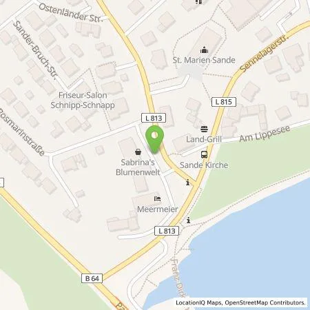 Standortübersicht der Tankstelle Westfalen Weser Ladeservice GmbH in 33106 Paderborn