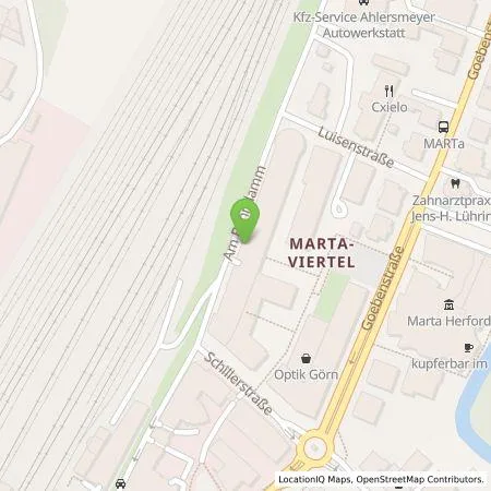 Standortübersicht der Tankstelle Westfalen Weser Ladeservice GmbH in 32052 Herford