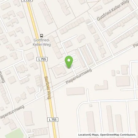 Standortübersicht der Tankstelle Westfalen Weser Ladeservice GmbH in 33100 Paderborn