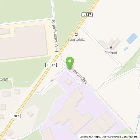 Standortübersicht der Tankstelle Westfalen Weser Ladeservice GmbH in 33165 Lichtenau