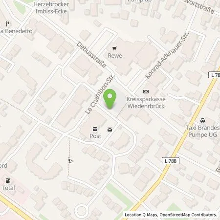 Standortübersicht der Tankstelle Westfalen Weser Ladeservice GmbH in 33442 Herzebrock-Clarholz