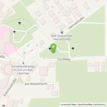 Standortübersicht der Tankstelle Westfalen Weser Ladeservice GmbH in 33175 Bad Lippspringe