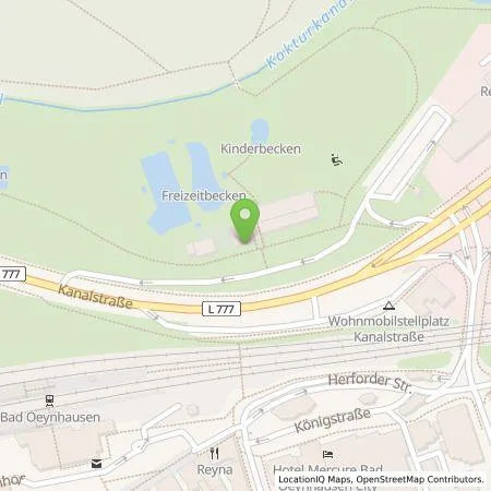 Standortübersicht der Tankstelle Westfalen Weser Ladeservice GmbH in 32545 Bad Oeynhausen